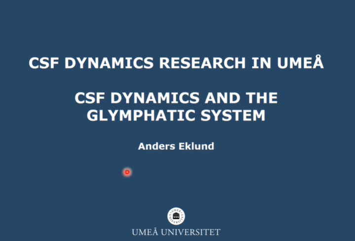 CSF dynamics research in Umeå